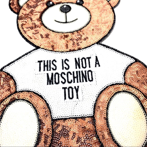 bear sequins big  Iron-On patch - Picture 3 of 5